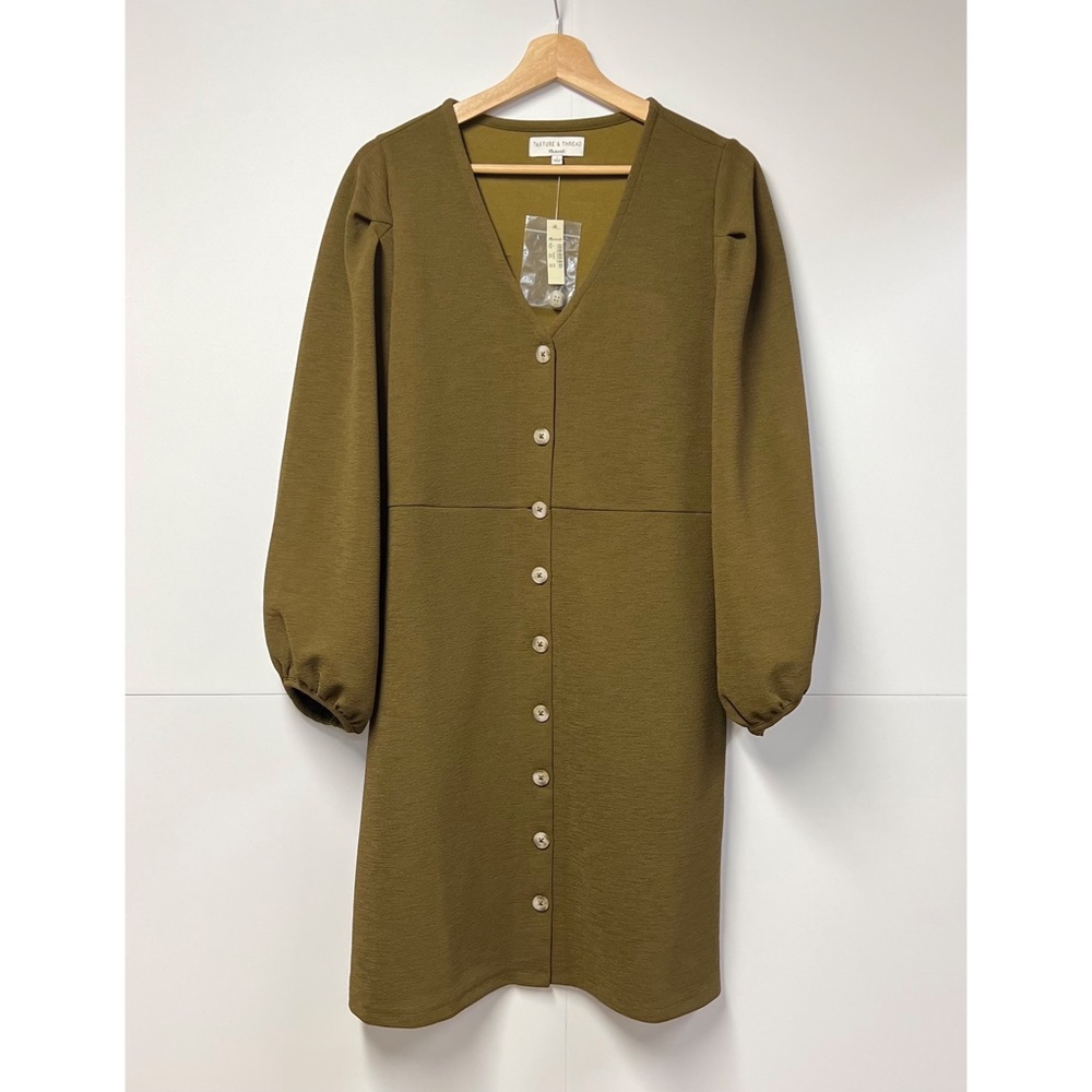NWT Madewell x Texture & Thread Balloon-Sleeve Dress